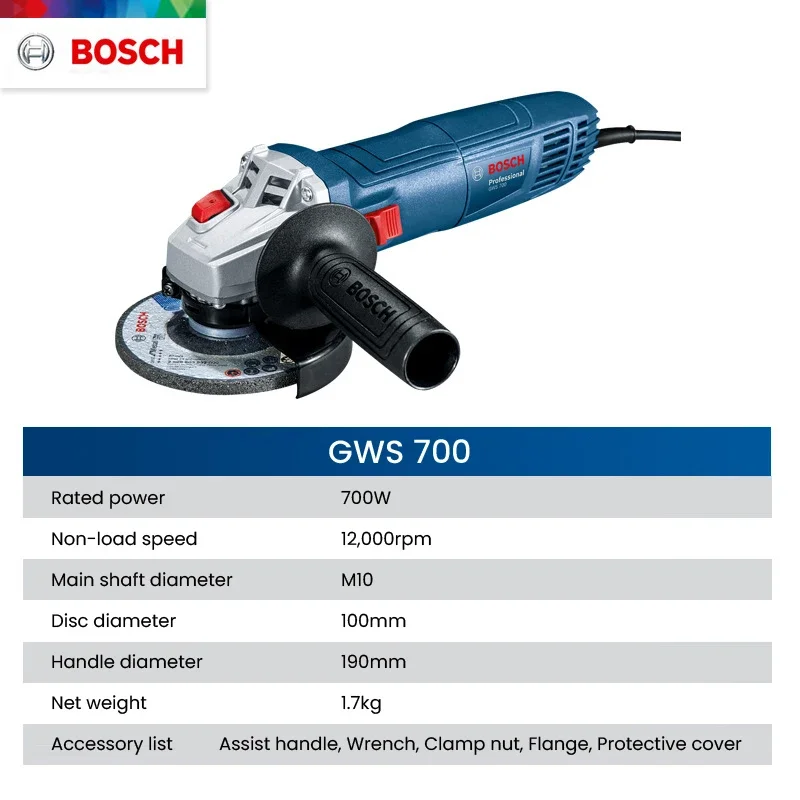 Bosch GWS 700 Angle Grinder Wi - Tools Heavy Equipment ulasan dan harga