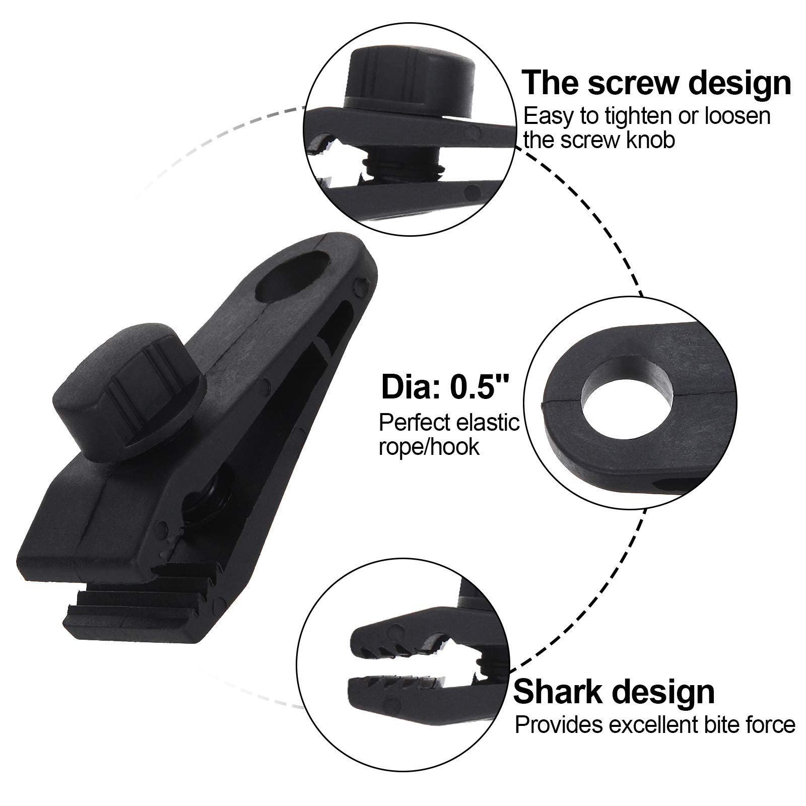1/5/12Piece Tarp Clips Heavy D - Heavy Equipment Storage ulasan dan harga